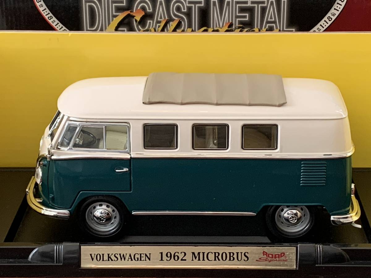 YAT MING 82327 1962 VW VOLKSWAGEN MICROBUS BUS 1/18 1 OF 600 2TONE BLACK WHITE 