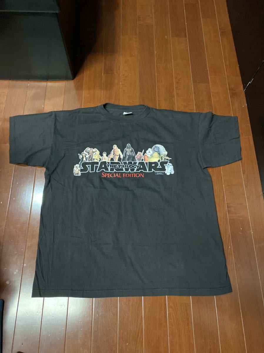 激レア90'S STAR WARS Tシャツ　ヴィンテージ　スターウォーズ　当時物　映画Tシャツ　USA製　サイズXL アニメTシャツ