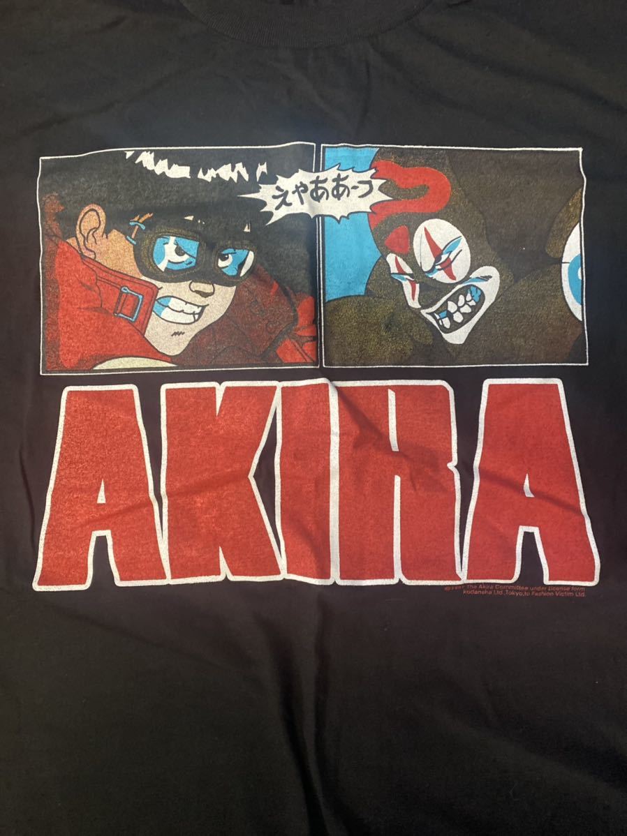 AKIRA Tシャツ ブラック 大友克洋 金田 攻殼機動隊 サイズXL アキラ