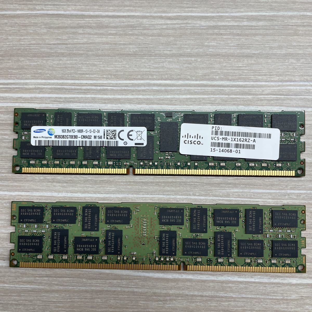 ☆送料無料☆動作確認済☆SAMSUNG 16GB 2R×4 PC3 14900R 計32GB 4枚