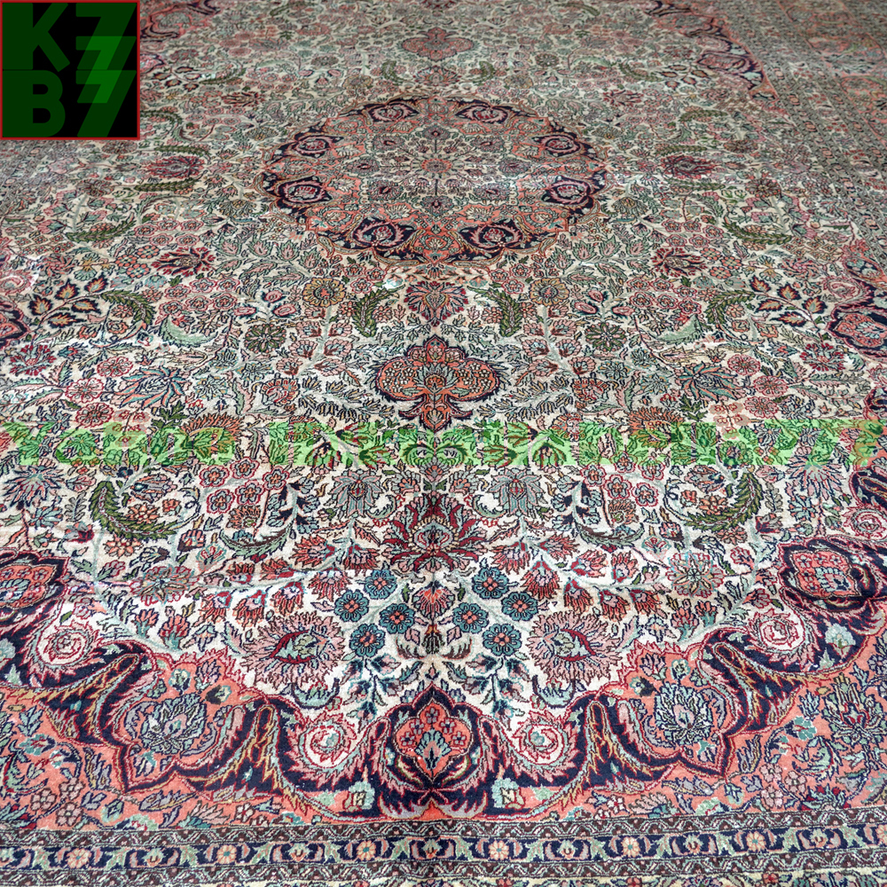 [ luxury rug ]peru car .. silk *310x430cm 100% hand made carpet rug house interior reception interval living high class equipment ornament X55