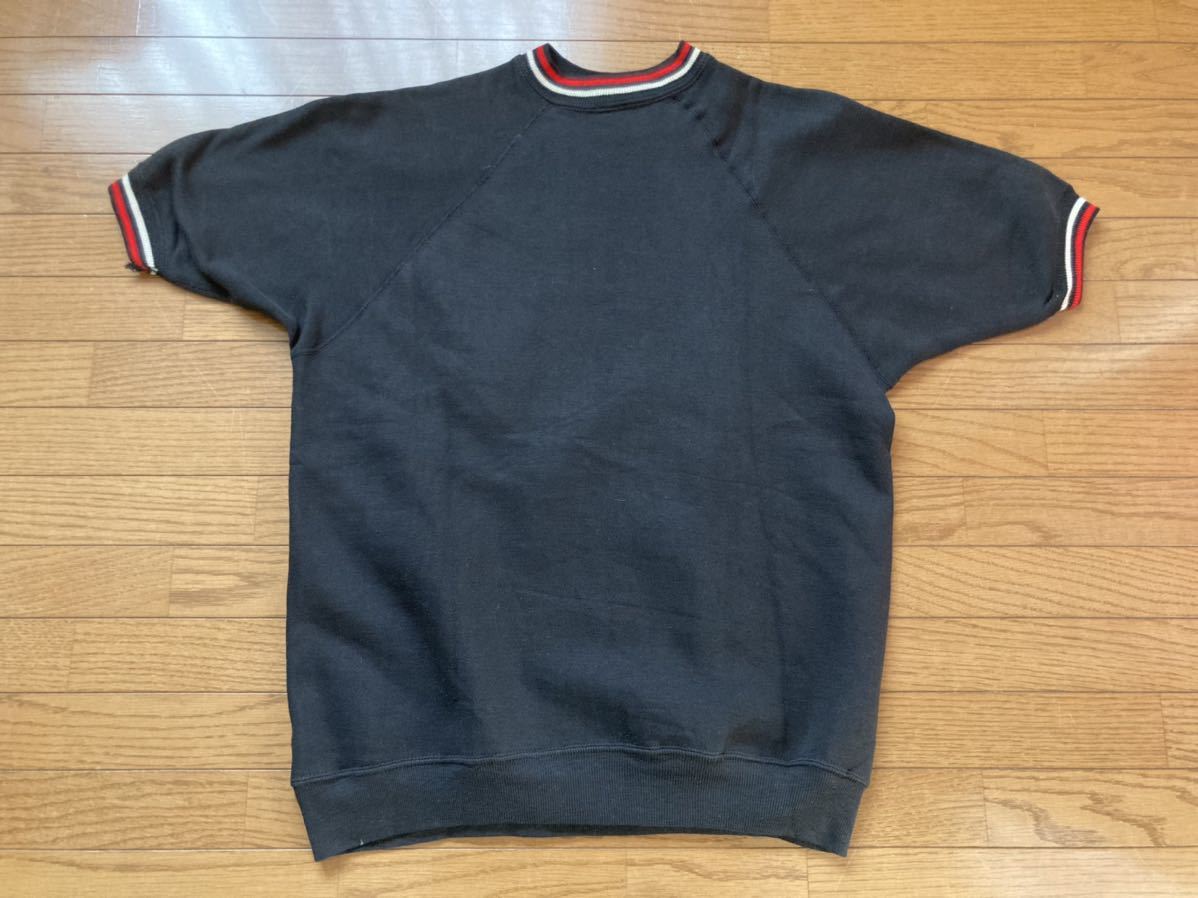 チャンピオン ランタグ 半袖スウェット 60s L フロッキープリント USA
