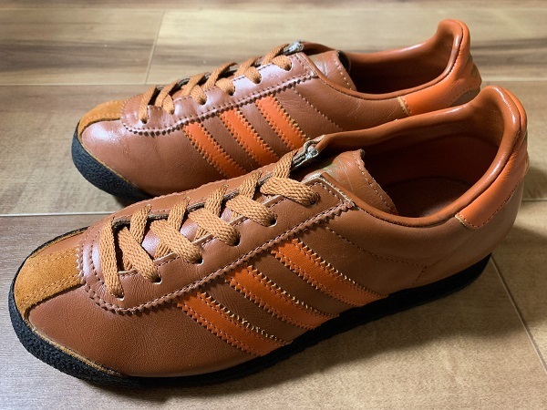 美品、ビンテージ、レア! ADIDAS アディダス SAN FRANCISCO サンフランシスコ ブラウン/オレンジ 1997年製 24cm US6 オリジナル フランス_ADIDAS地名シリーズの名作モデル。