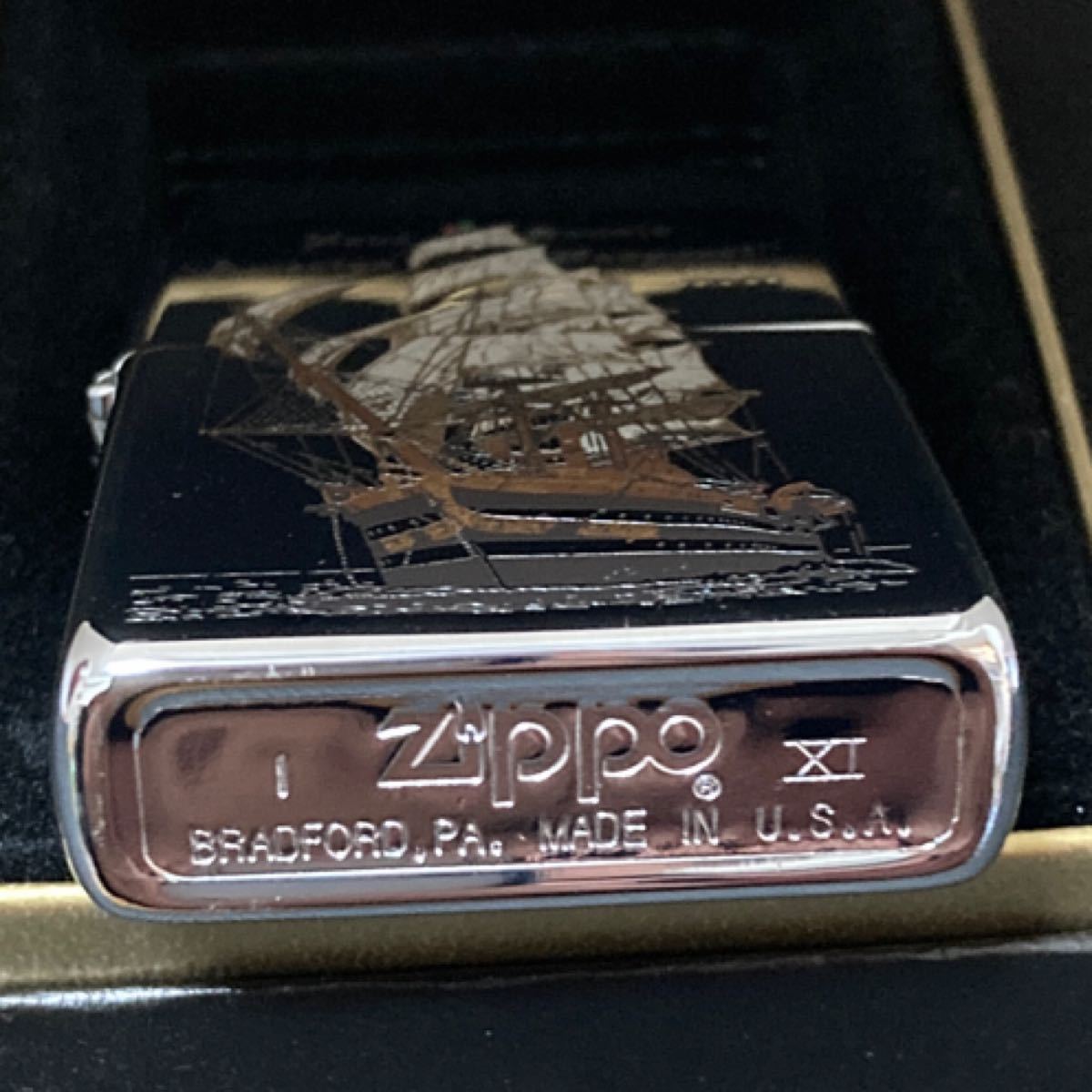 ZIPPOライター　帆船　激レア　両面　未使用　美品 箱付き　1995年製 