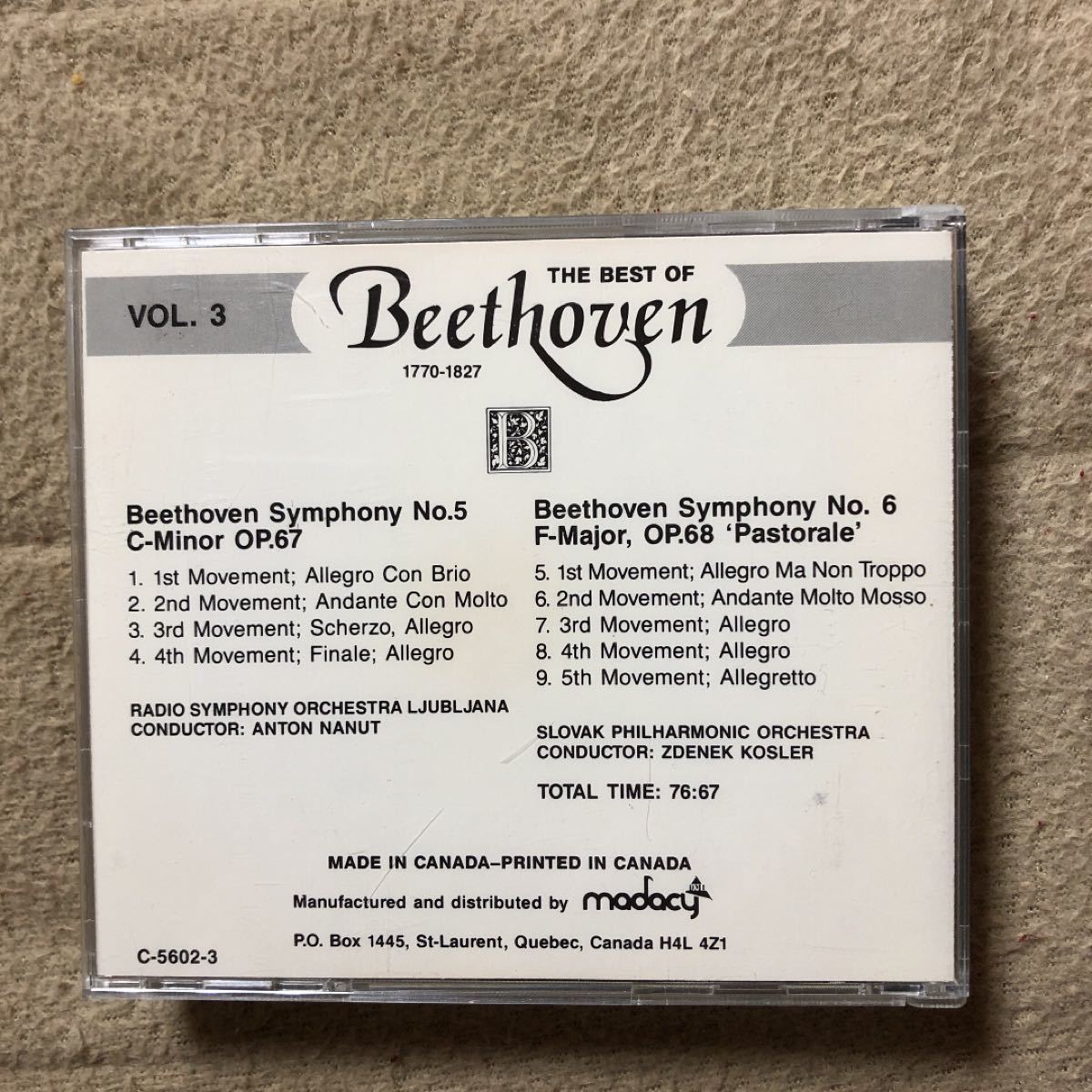 【全CD4枚】THE BEST OF Beethoven