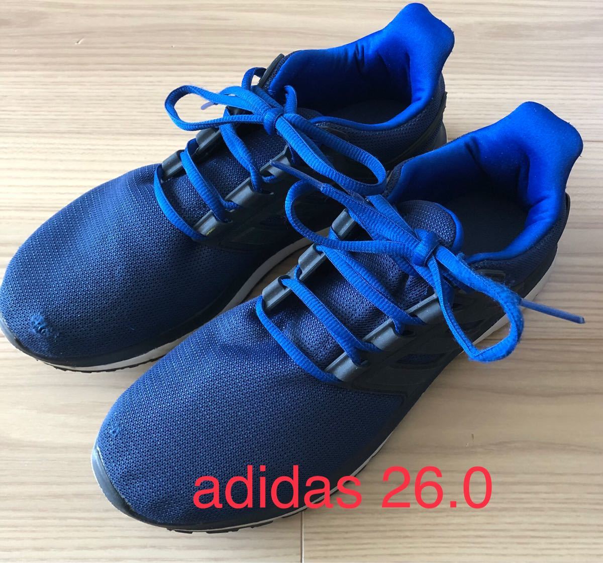 Paypayフリマ Adidasアディダス メッシュスニーカー メンズ 26 0 ブルー系 中高生 通学 ランニング