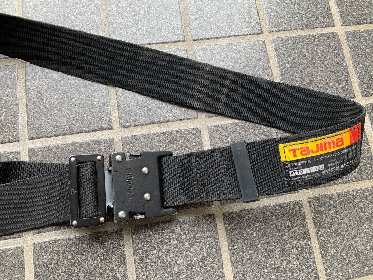 新規格 タジマ安全帯 胴ベルト ワンタッチ 黒 BWBM145-BK Lサイズ