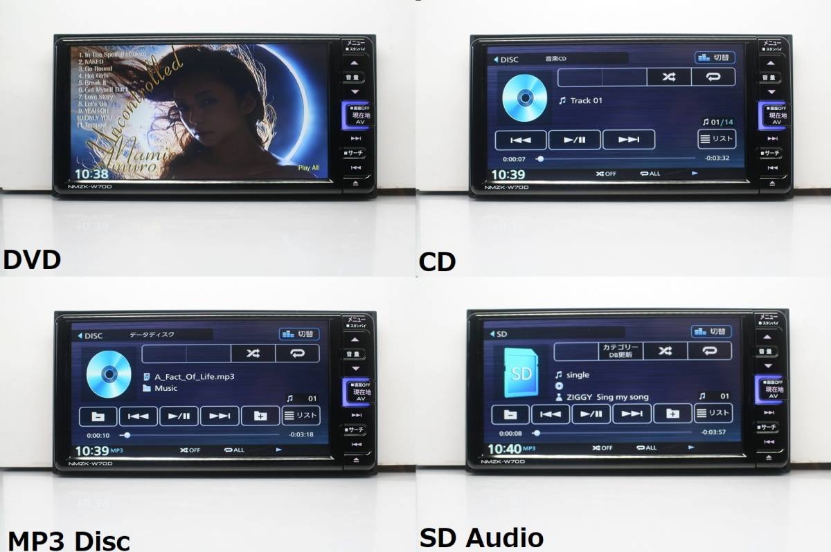 ダイハツ純正SDナビNMZK-W70D動作美品☆最新2022年春地図 ダイハツ純正SDナビNMZK-W70D動作美品☆最新2022年春地図
