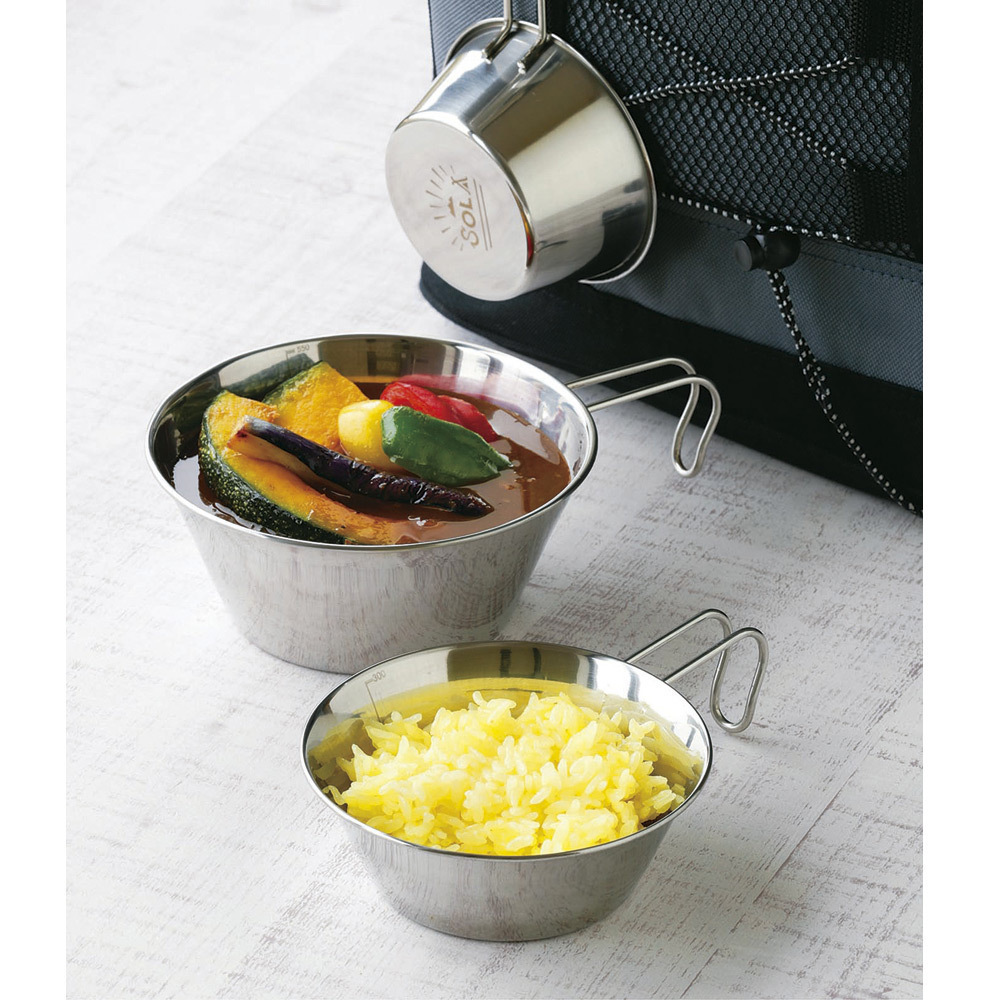 同梱可能 シェラカップ SOLA 3pcs アウトドア キャンプ 調理器具 食器 計量カップ メジャーカップ PP-09/3662ｘ１箱_画像6