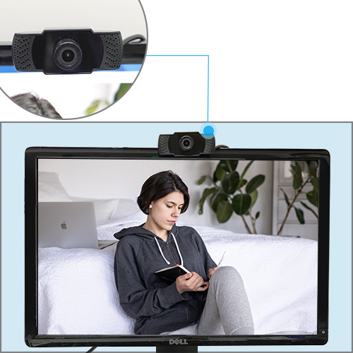 送料無料 webカメラ ウェブカメラ テレワーク対応 1080Pの高画質 高感度マイク内蔵 HIDISC HDEDG1-2M/2559_画像5