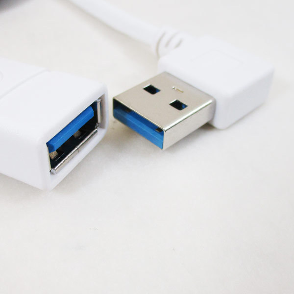 送料無料 USB3.0 L型ケーブル 延長 20cm（右向き変更L）Atype USB3A-CA20RL 4571284882737 変換名人_画像2