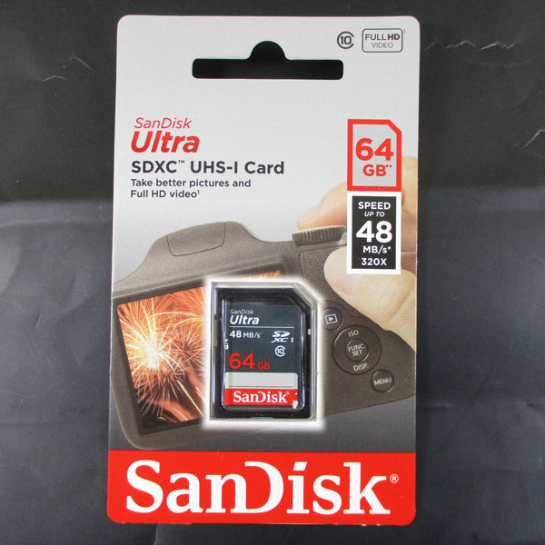 送料無料 SDカード 64GB　class10 サンディスク SDXCカード_画像2
