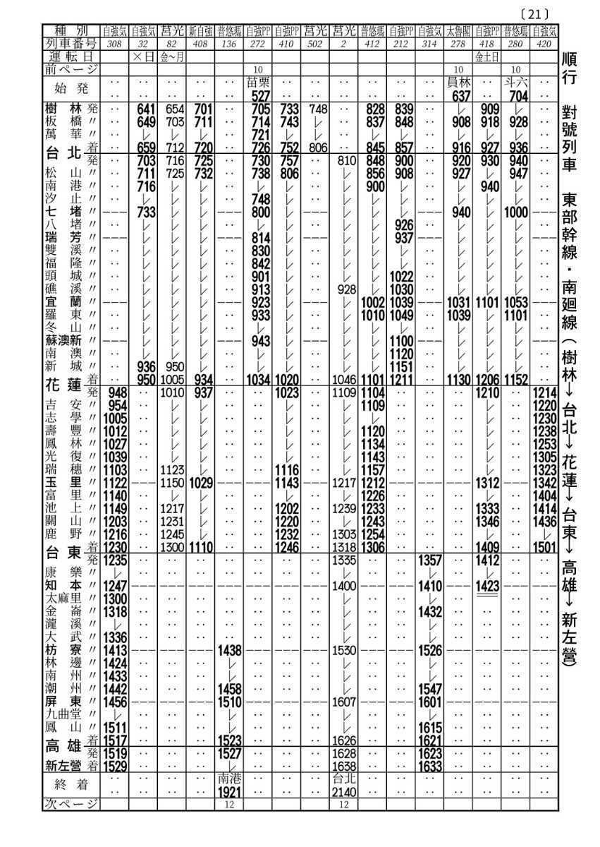 袖珍台湾時刻表 Vol.1 2022年2月号_画像7