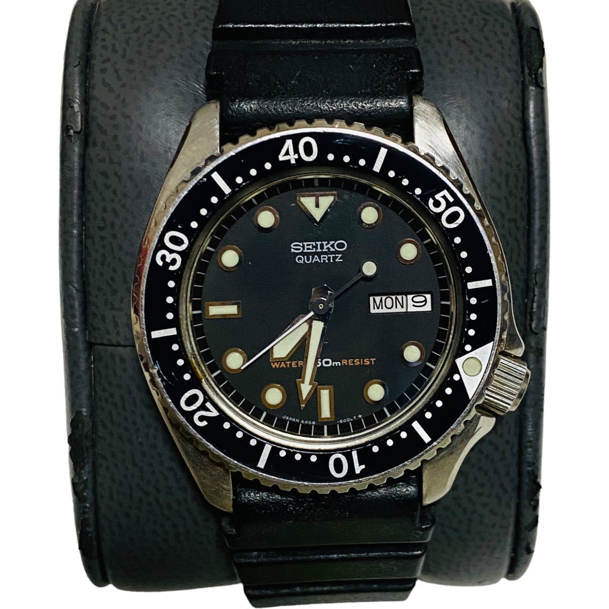 セイコー ダイバーズ 150m クォーツ 6458-6000 稼働品 腕時計(アナログ 