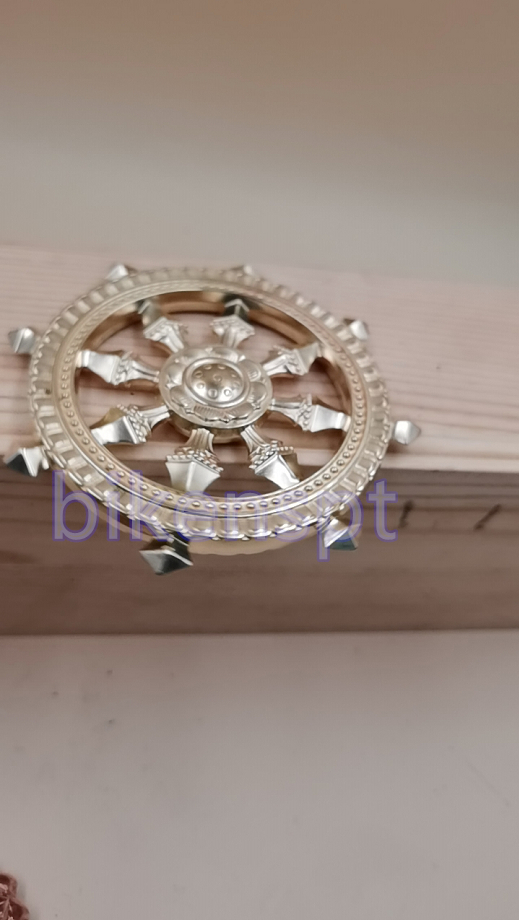 密教法具 寺院仏具 真言宗 法輪銅製 磨き仕上げ 長さ11.5cm 密教法具 寺院仏具 真言宗 法輪銅製 磨き仕上げ 長さ11.5cm