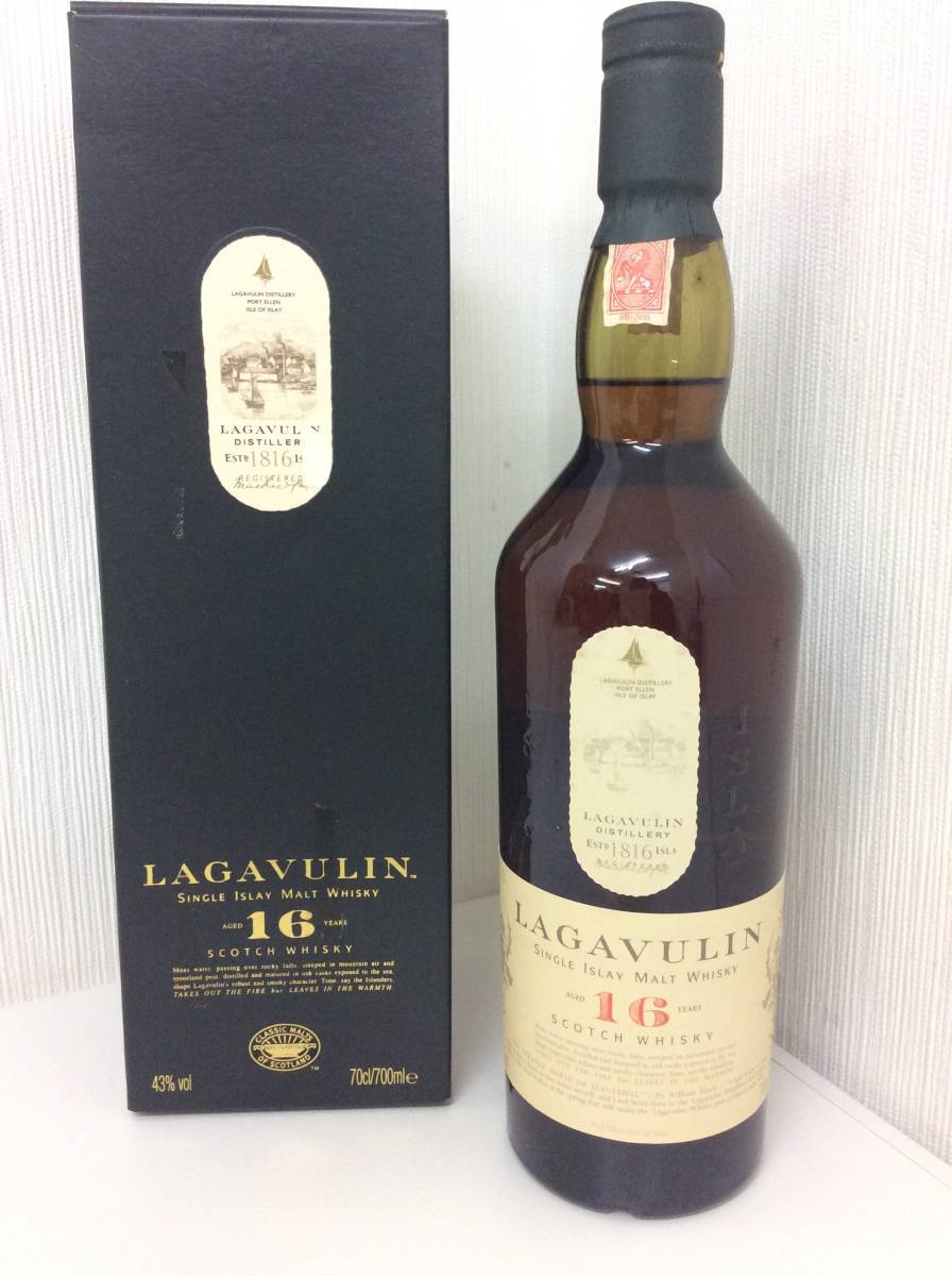 4687 ウイスキー LAGAVULIN 16年 43% 700ml 箱付き ラガーブーリン 4687 ウイスキー LAGAVULIN 16年 43% 700ml 箱付き ラガーブーリン