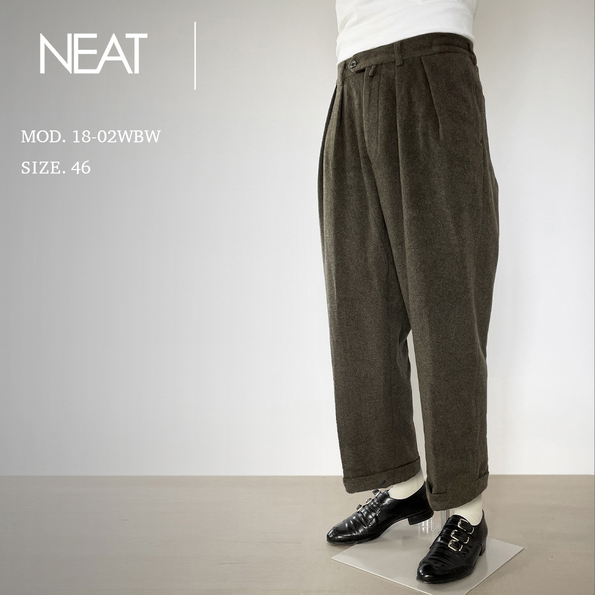 NEAT ワイドストレートパンツ