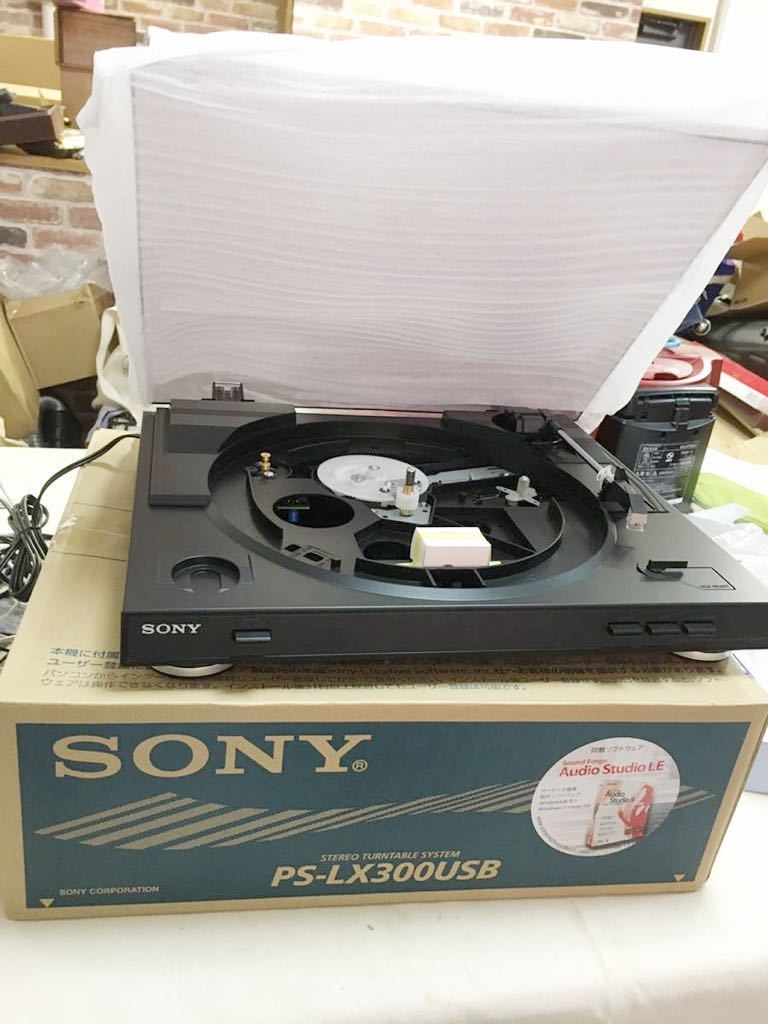 S8 Sony ステレオレコードプレーヤー【未使用】PS-LX300USB ステレオ