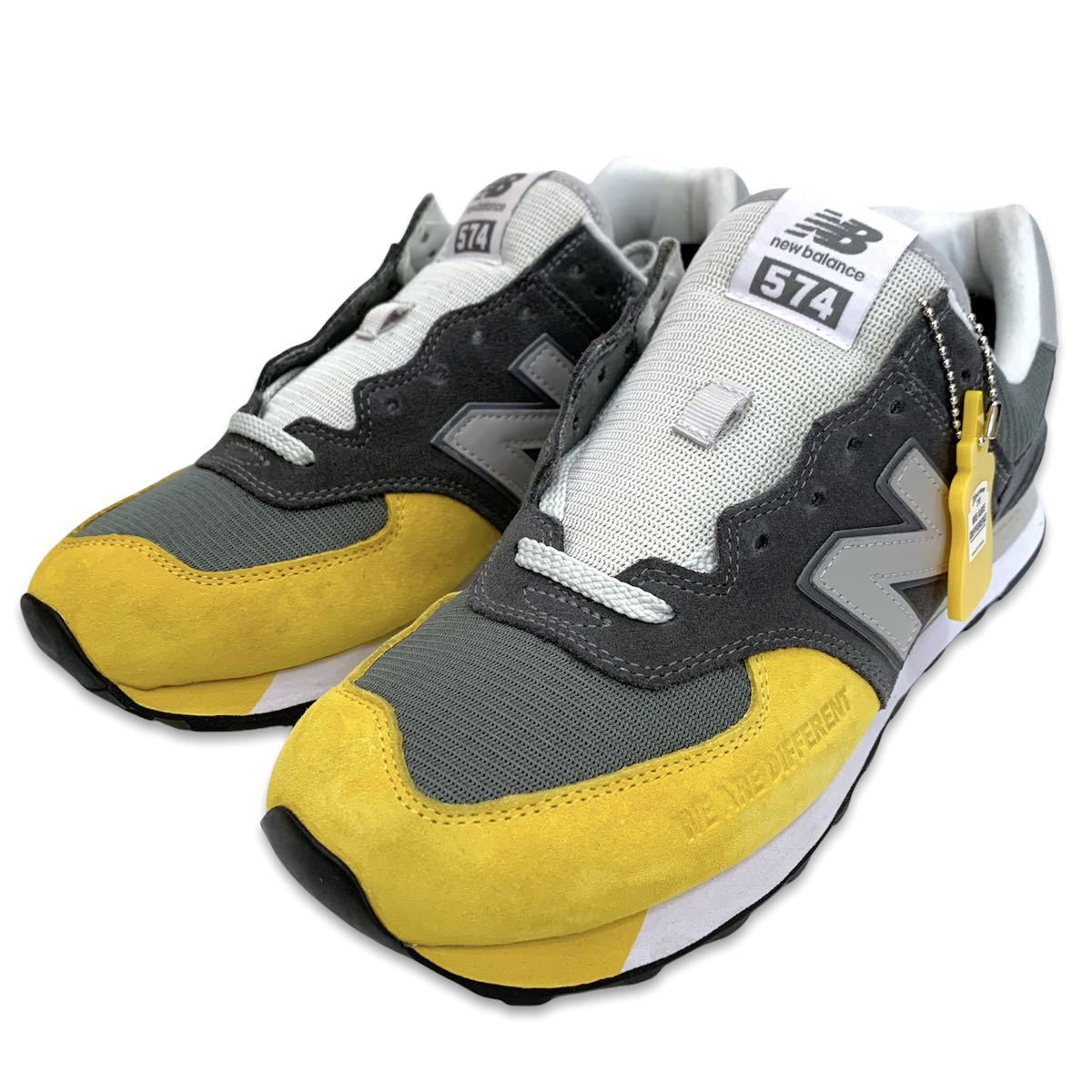 稀少■New Balance (ニューバランス)× THE APARTMENT (ジ アパートメント) ML574AP2 MUSTARD DIP スニーカー灰黄 US10.5 28.5cm_画像2