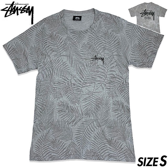 雑誌で紹介された 希少□STUSSY オールド ヴィンテージ 古着 S 灰
