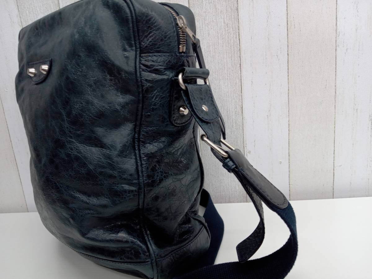 BALENCIAGA/クラシックリポーター/ショルダーバッグ/レザー/グリーン系