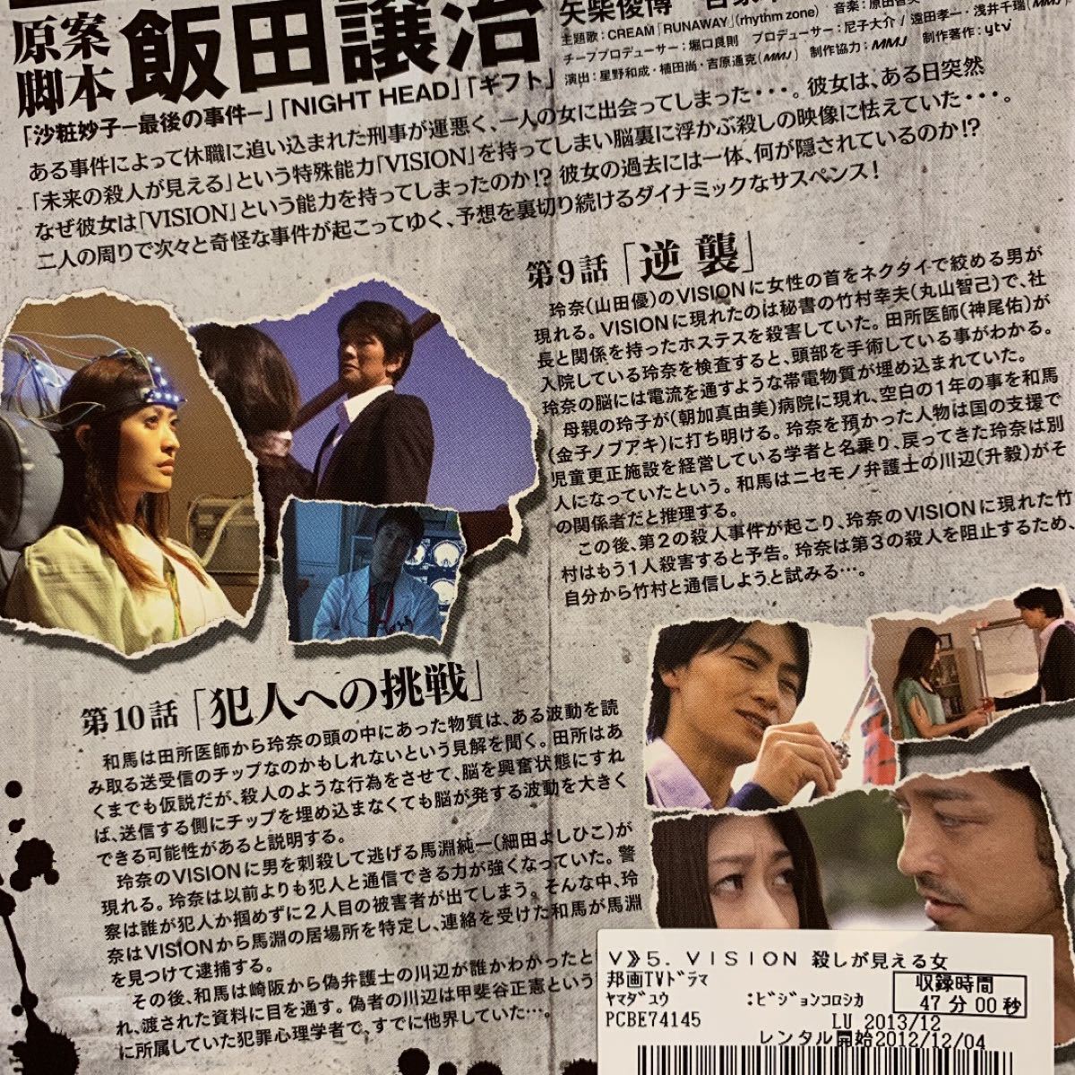 DVD VISION ビジョン 山田優  6巻セット  レンタル落ち 