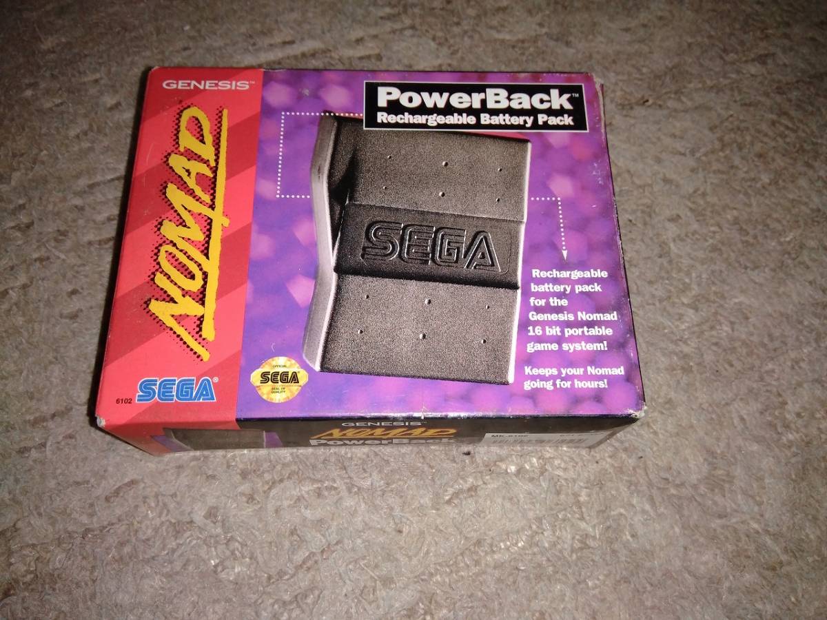ジャンク品SEGAジェネシスNomad PowerBack Rechargeable Battery Pack