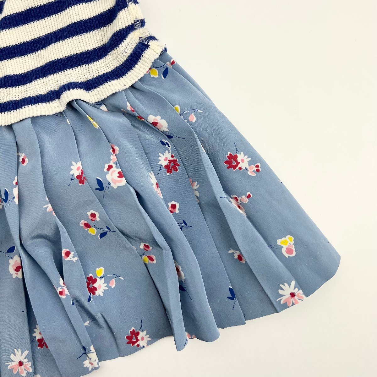 JUNYA WATANABE MAN PINK CDG ジュンヤワタナベ 花柄 プリーツ 切替