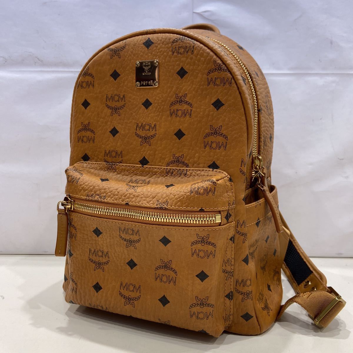 MCM エムシーエム】10461608 ヴィセトス バックパック リュック レザー ブラウン 総柄 2203oki cobbcaribe.com