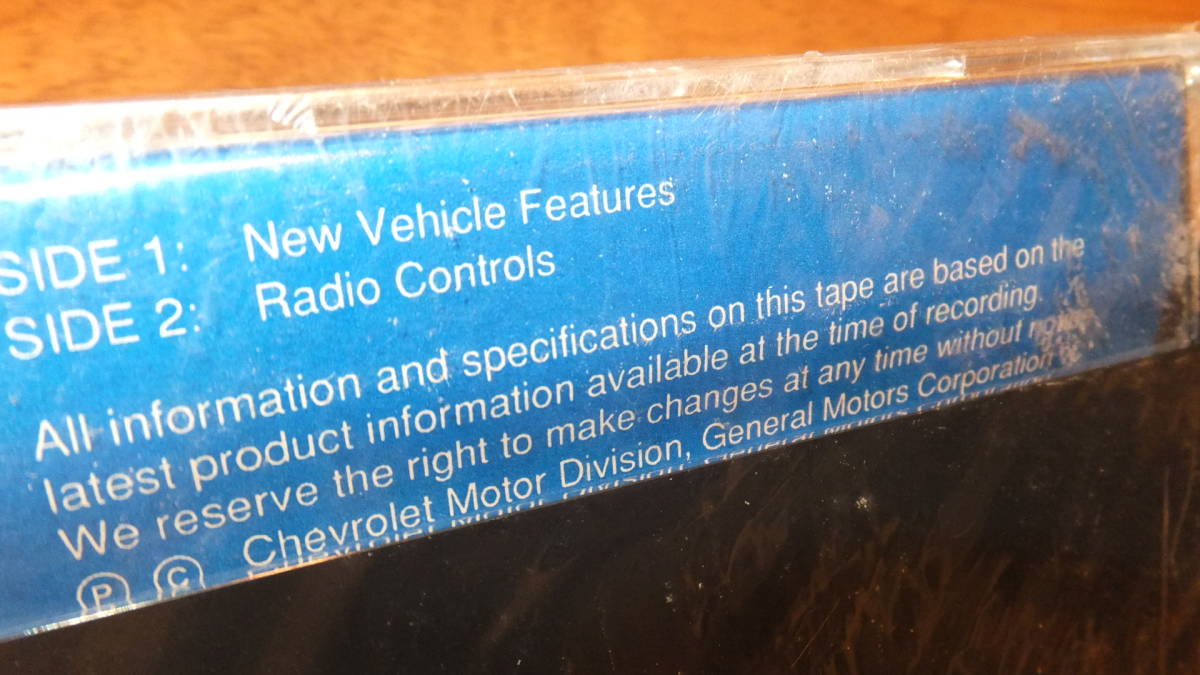 [CAPRICE]1990 годы Chevrolet Caprice новый машина есть ... руководство пользователя кассетная лента CHEVY 9C1 Police машина Caprice classic 1992-1994?