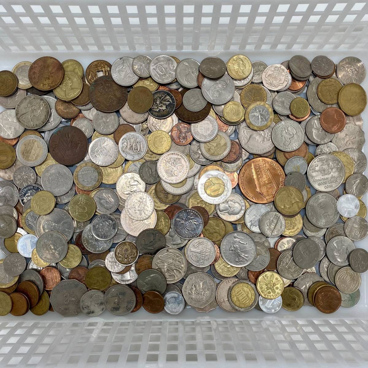 外国銭 海外 硬貨 古銭 貨幣 大量 約1.7kg まとめて セット アメリカ