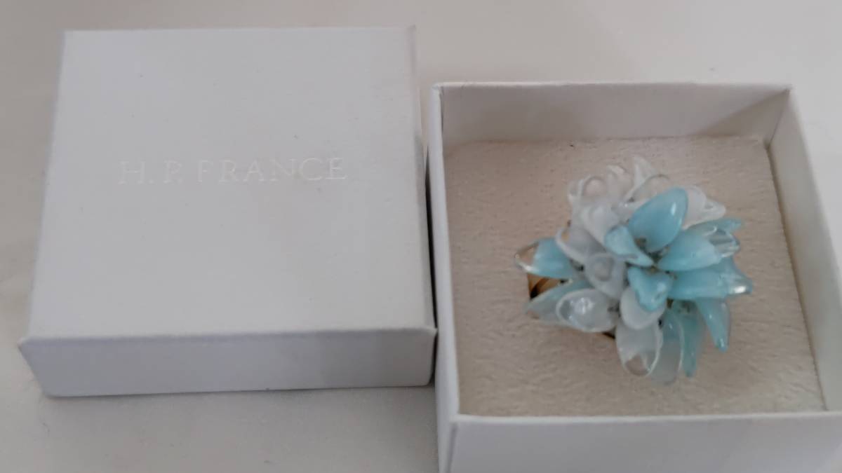 [ new goods ]IRIDIUM flower ring ash pe- France new goods ilitium