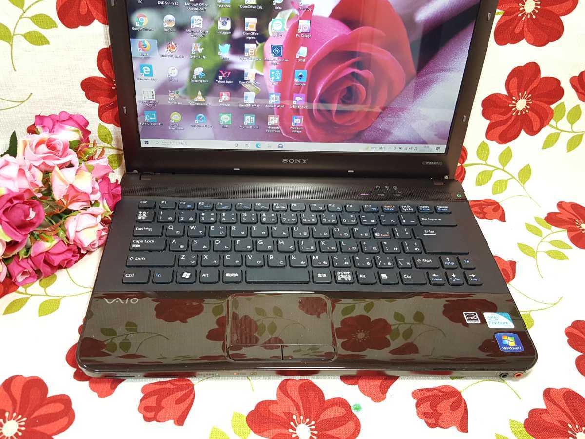 タイピング 最新Win10☆Wi-Fi☆大人気SONY☆大容量500☆テンキ付&WEB