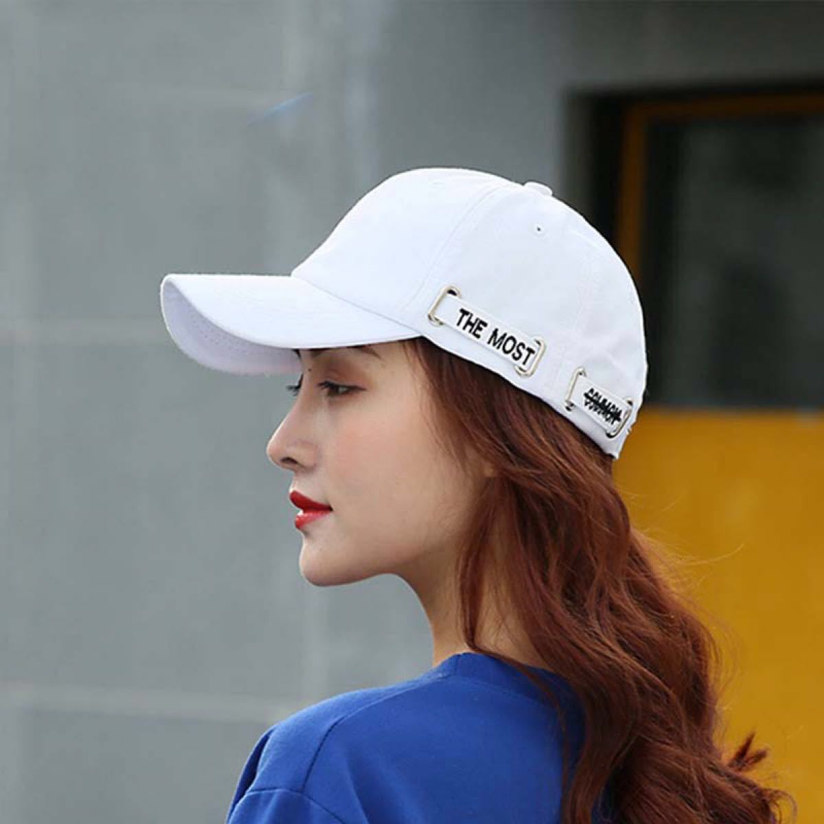 送料無料カード決済可能 帽子 ユニセックス ストリート 韓国 ホワイト キャップ 白