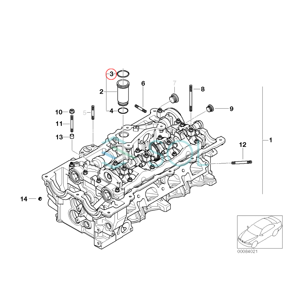 BMW E46 E90 E91 E92 スパークプラグパイプ オーリング Oリング ガスケット 316ti 318i 318Ci 318ti 320i 11377514007 出荷締切18時_画像2