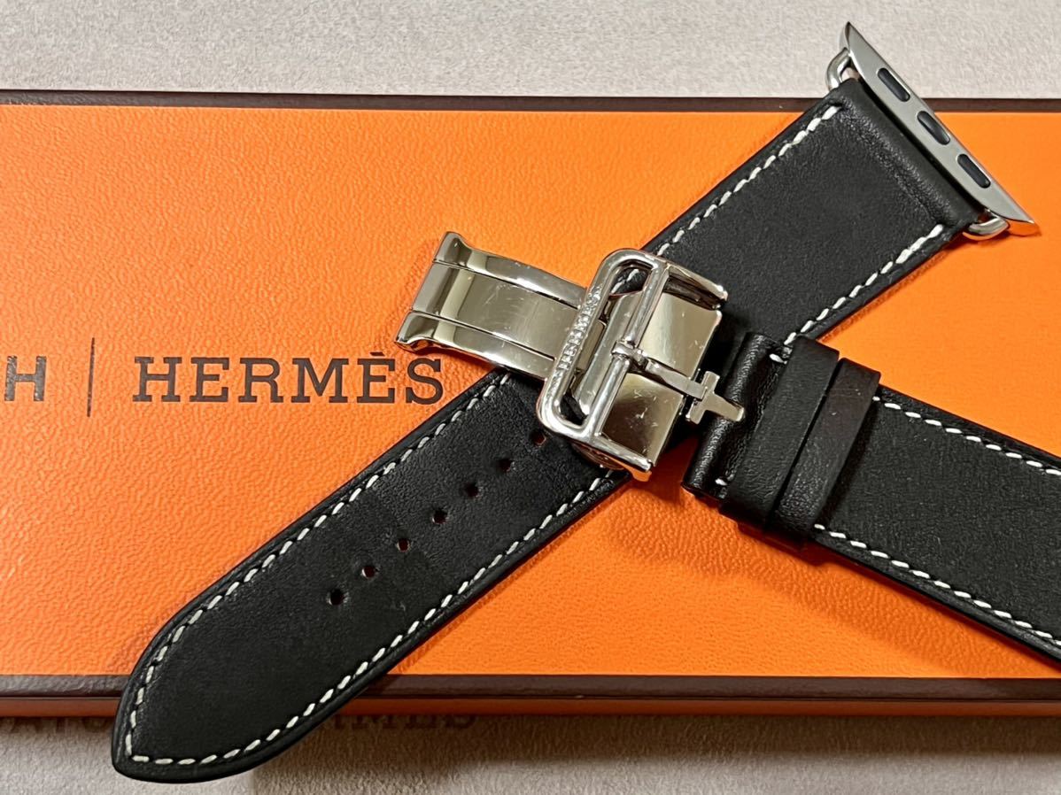 ☆ 美品 ☆ Apple Watch HERMES 44mm バレニア エベンヌ ディプロイ