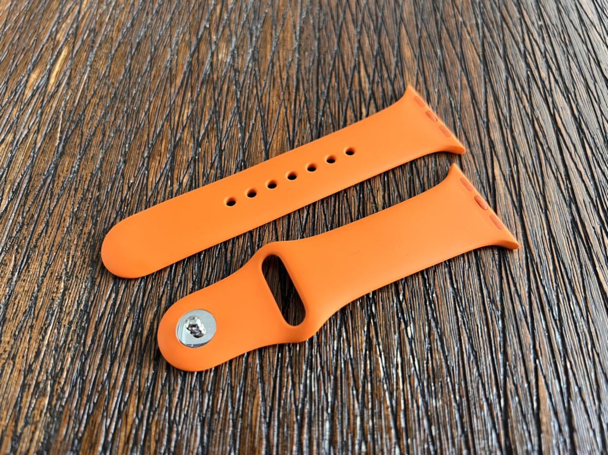 開店祝い APPLE WATCH HERMESオレンジスポーツバンド ecousarecycling.com