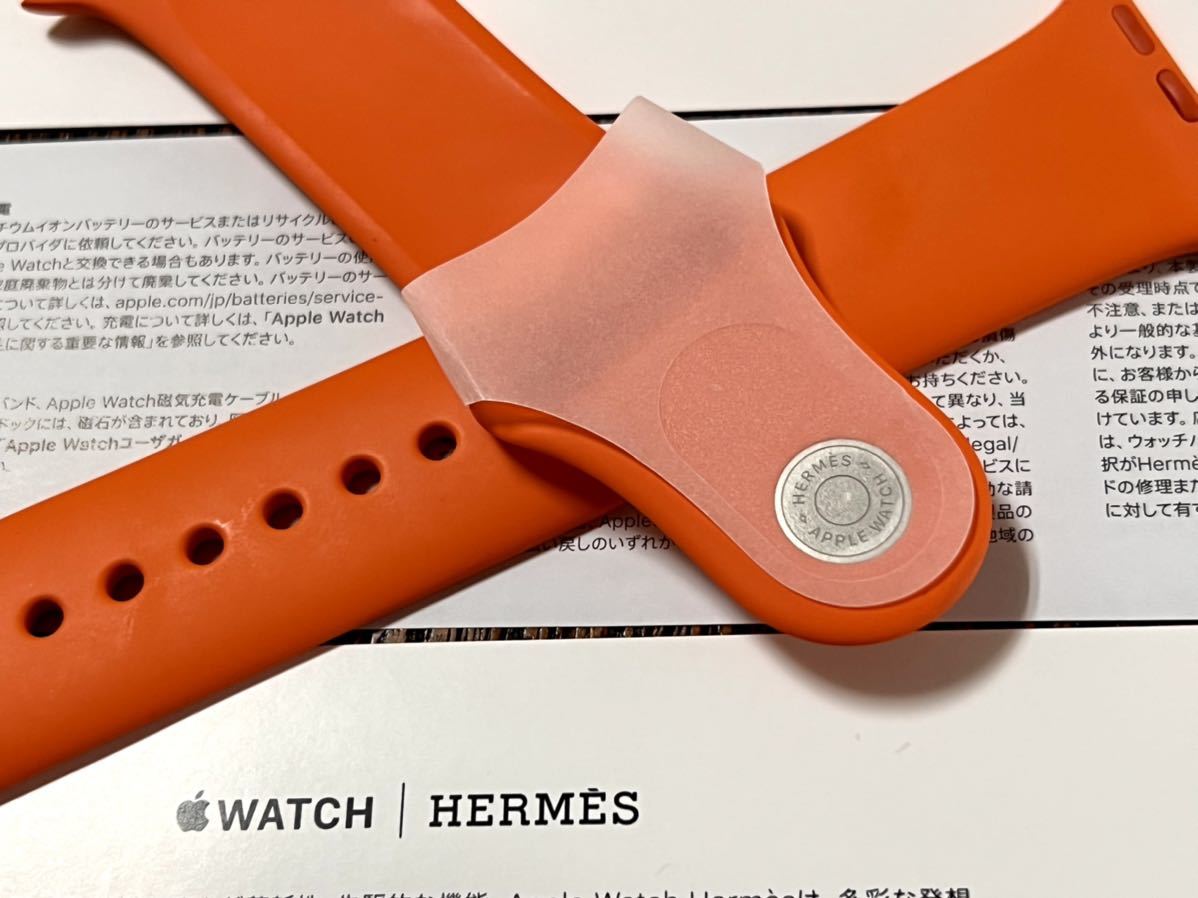 数量は多 Apple Watch HERMES 7 スポーツ バンド エルメス オレンジ