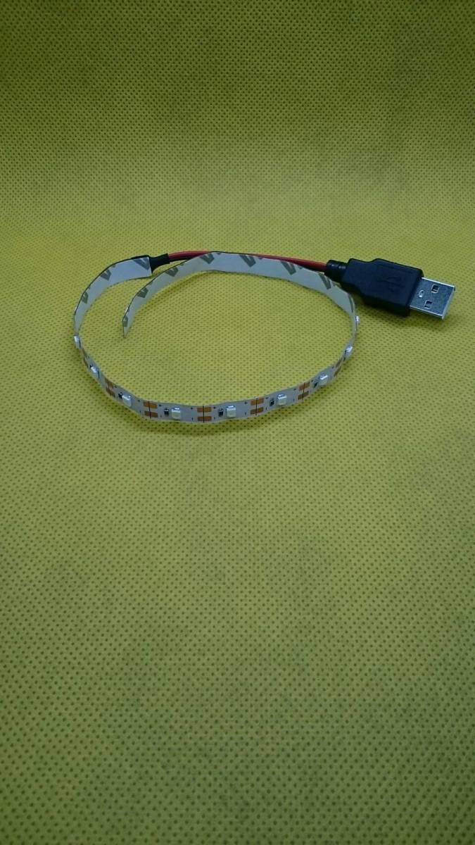 [ postage 120 jpy ~] approximately 30cm non waterproof USB LED tape [ order possibility!] 1 pcs 5v tape light blue blue 31cm