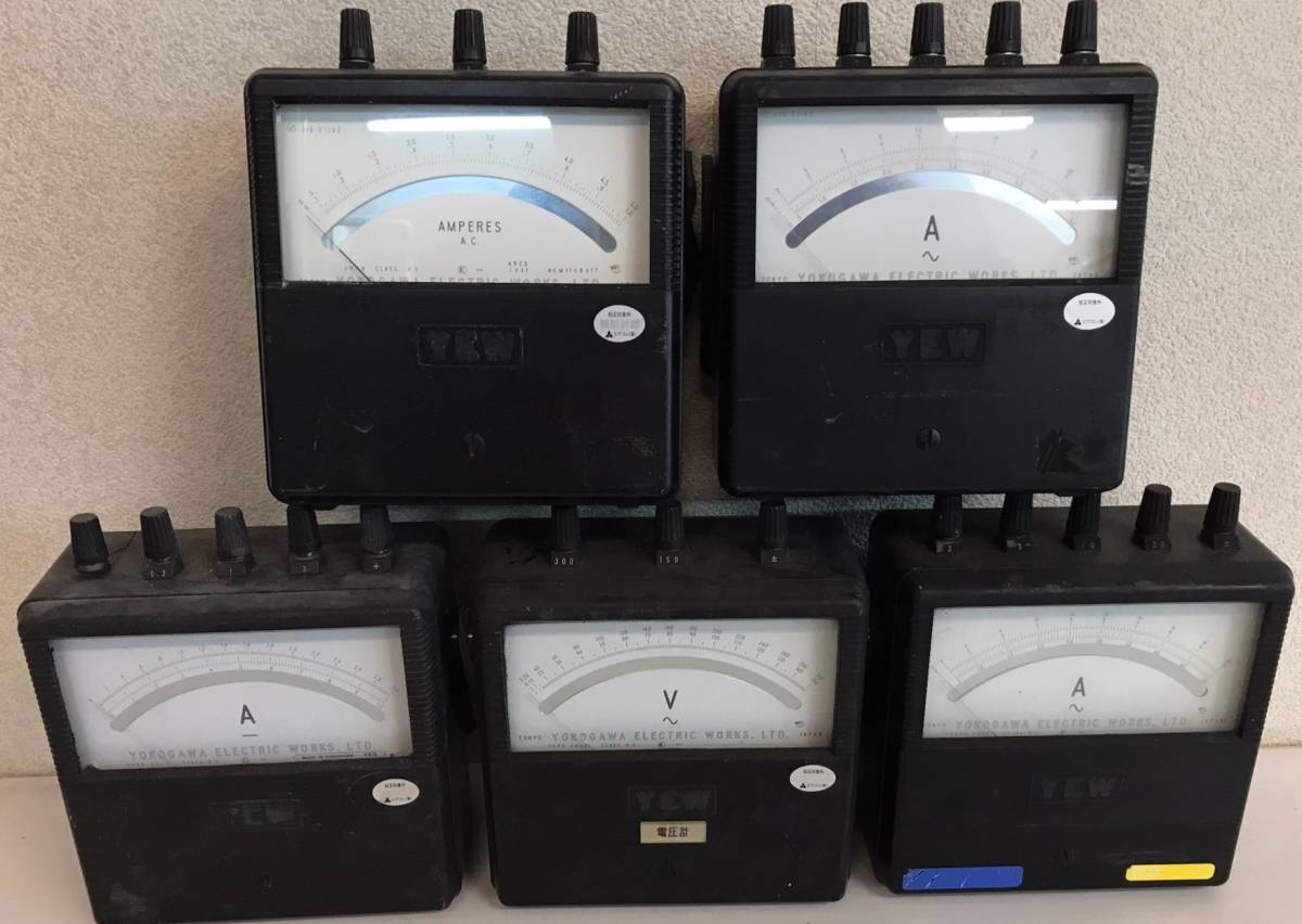 Yahoo!オークション - YOKOGAWA 横河電機 携帯用直流電流計 電圧計 5個...