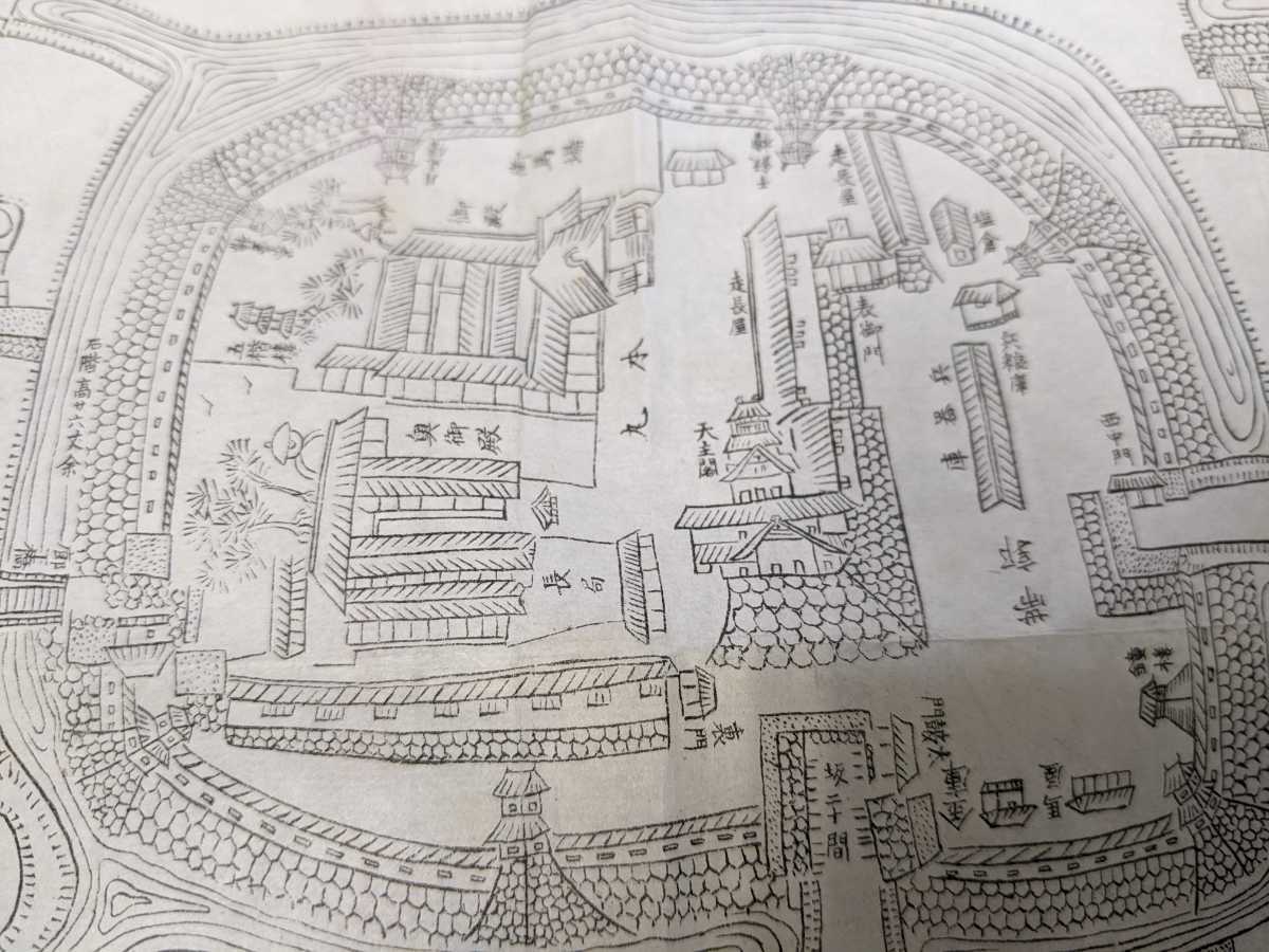 会津 若松城 鶴ヶ城 明細図 印刷物 史料 古地図 クリックポスト 会津 若松城 鶴ヶ城 明細図 印刷物 史料 古地図 クリックポスト