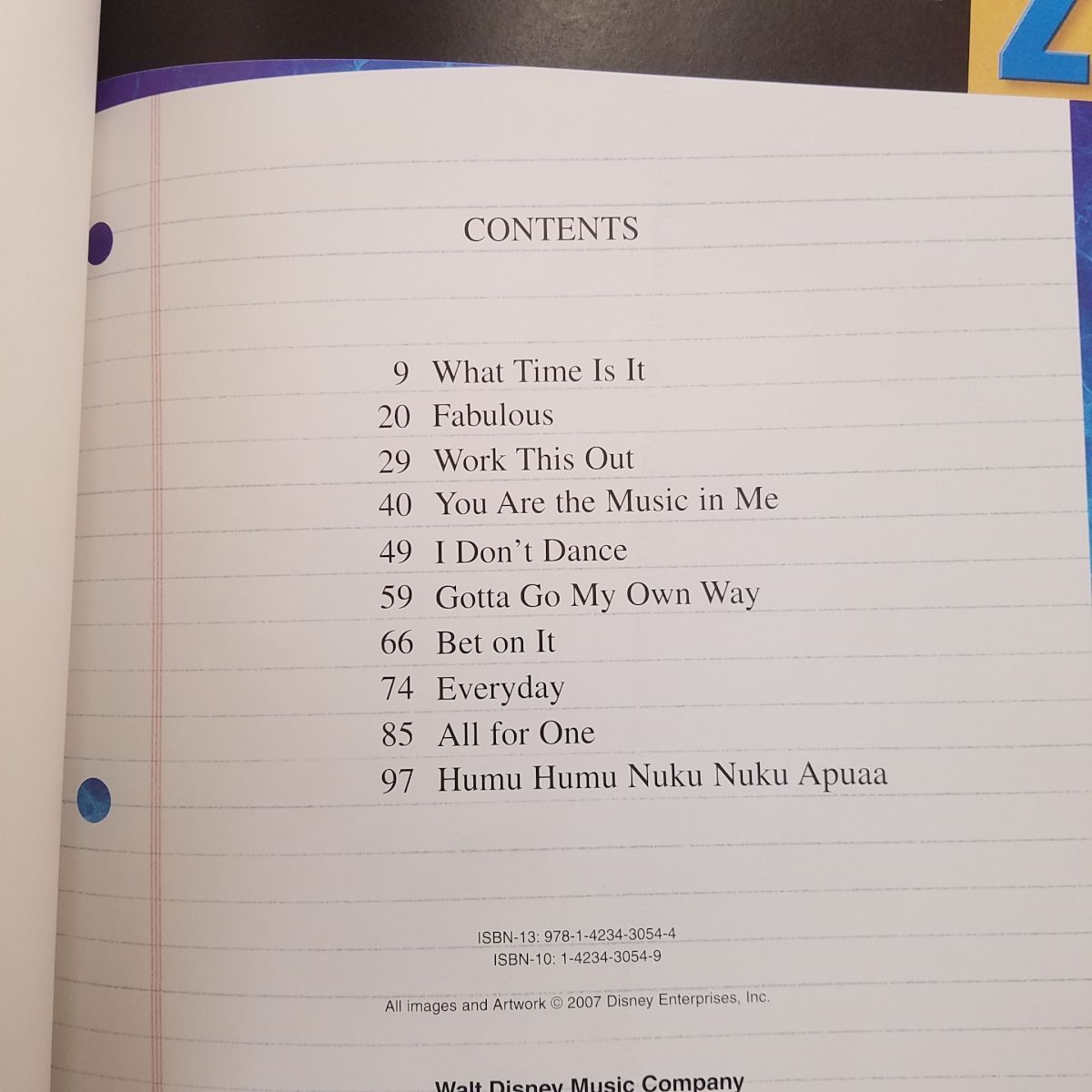 楽譜[ピアノ・ボーカル・ギター ハイスクール・ミュージカル 2（洋書）] ピアノ弾き語り 10曲 HAL LEONARD_画像6