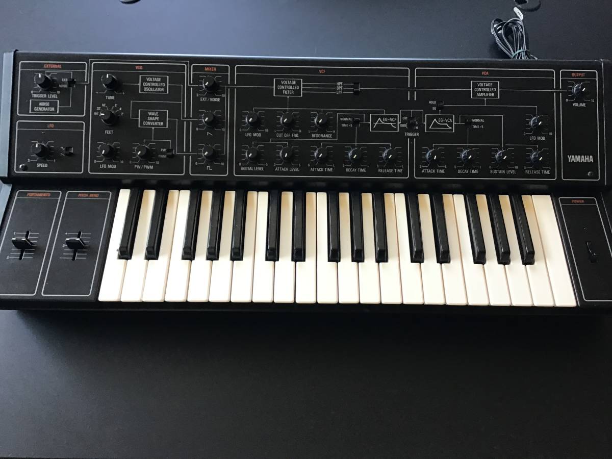 昭和レトロ】Yamaha CS-10 アナログシンセサイザー 通電品 全鍵盤音