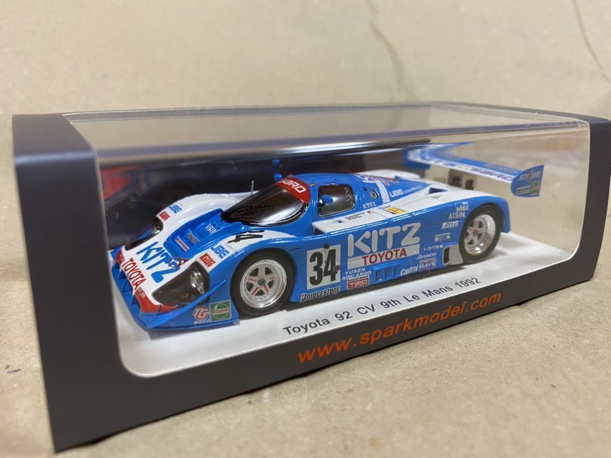 S2367 Toyota 92 CV 9th LM 1992 ルマンSpark スパーク 1/43 S2367 Toyota 92 CV 9th LM 1992 ルマンSpark スパーク 1/43