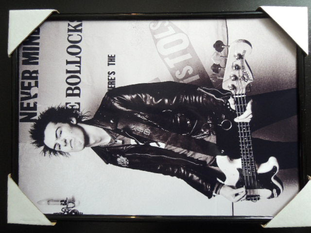 A4 額付き シドビシャス Sid Vicious ベース Sex Pistols A4 額付き シドビシャス Sid Vicious ベース Sex Pistols