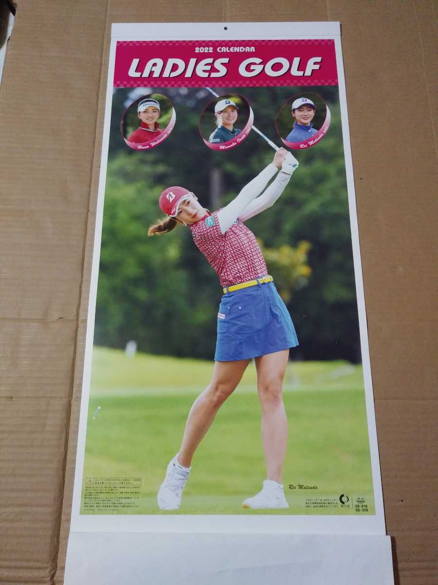 レディーストップゴルフ 壁掛けカレンダー 女子プロゴルファー 【メール便不可】 2022 3 NEW ARRIVAL