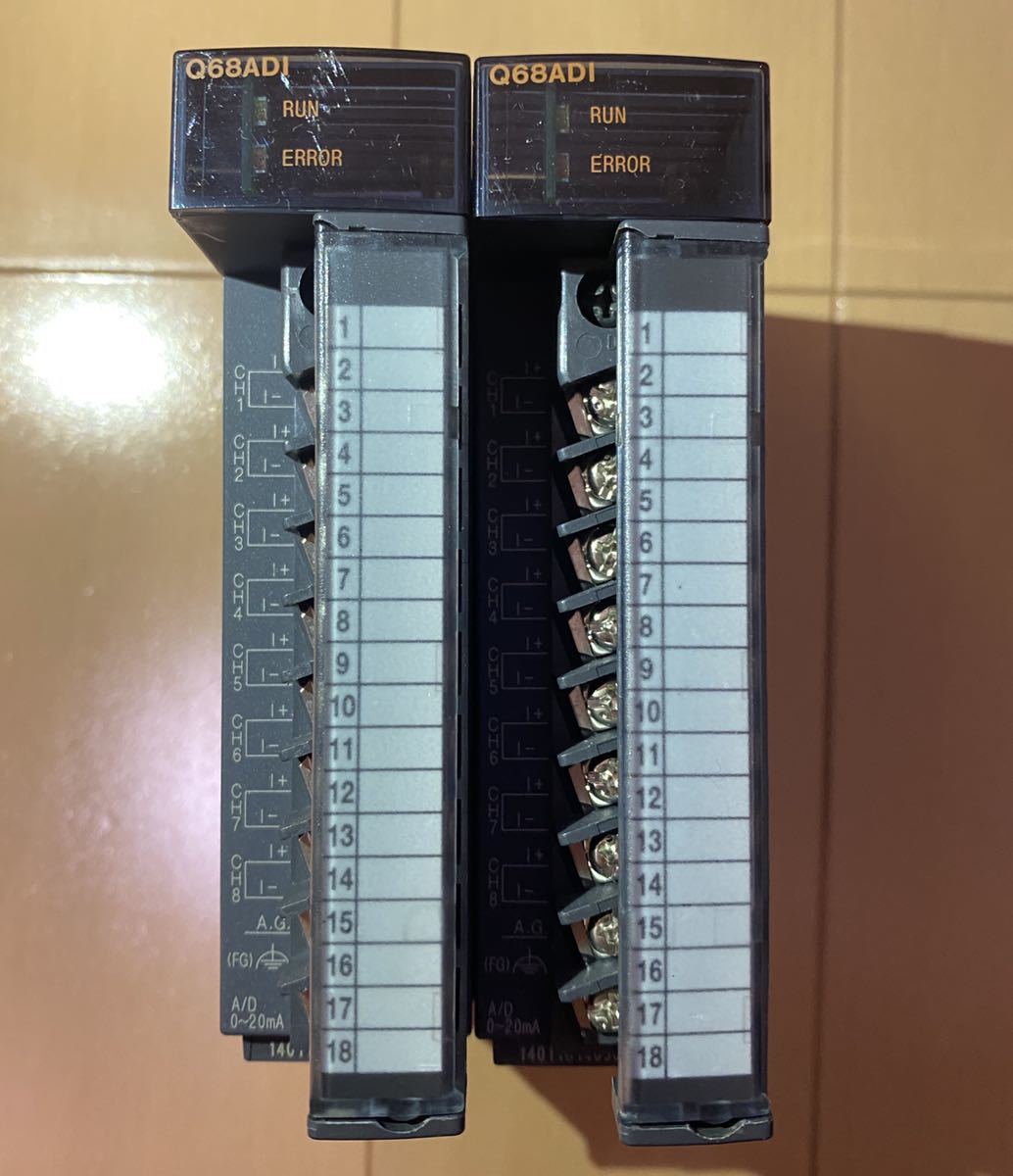 三菱電機 アナログ-ディジタル変換ユニット Q68ADI 2個セット 品 ic.sch.id