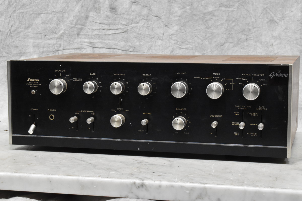 AU-666 SANSUI プリメインアンプ Tr・コンデンサ交換整備済み-