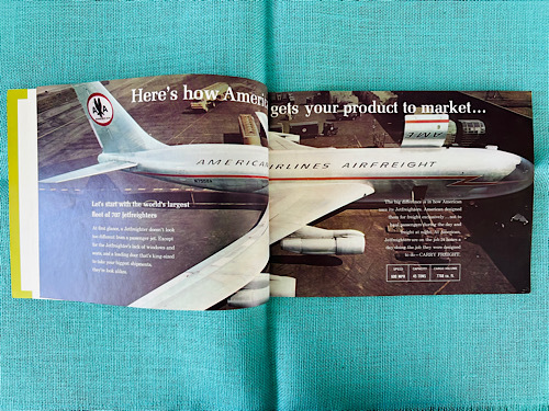 【ビンテージ★航空グッズ】American航空　1950-60年代の冊子　極美品_画像3