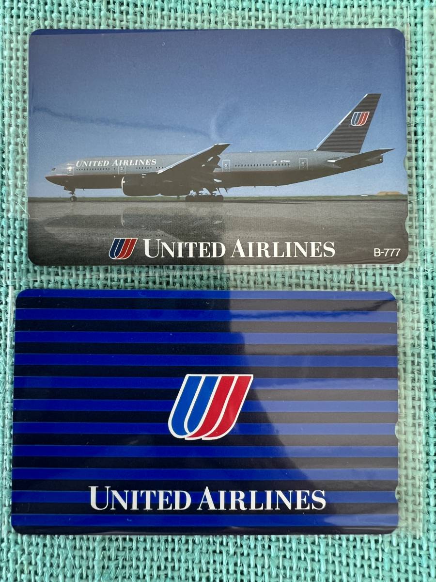 【航空グッズ　テレホンカード】United航空　未使用　テレホンカード　50度数　7枚セット　極極美品_画像4